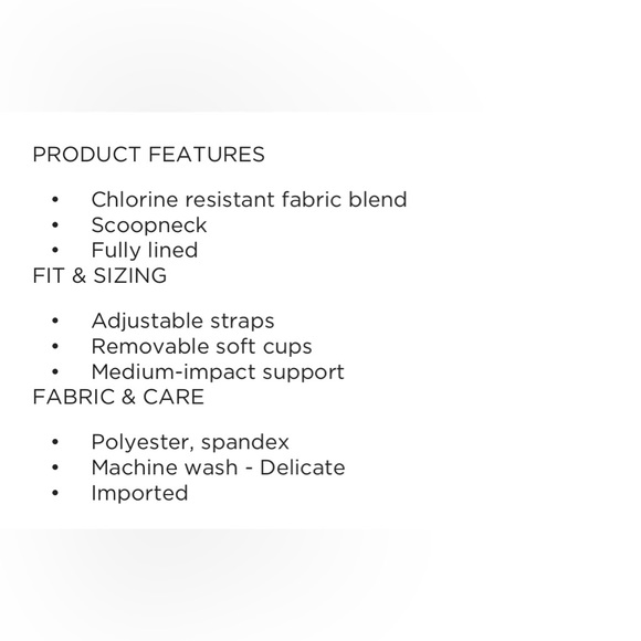 NWT Nike Essential Scoop Neck Tankini Top Size Small - Picture 6 of 6